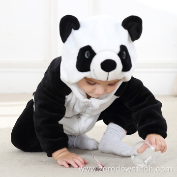 Cotton Animal Cute Panda Boy Baby Rompers Hooded